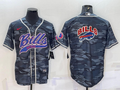 Men's Buffalo Bills Grey Camouflage Game Jerseys