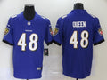 Men's Baltimore Ravens Patrick Queen #48 Purple Game Player Jerseys
