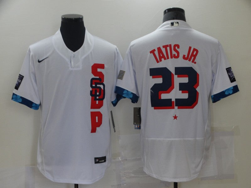 Men's San Diego Padres Fernando Tatis Jr. #23 White ALL STAR Player Jerseys