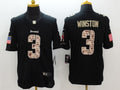 Men's Tampa Bay Buccaneers Jameis Winston #3 Black Authentic Game Jerseys