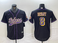 Men's Los Angeles Lakers Kobe Bryant #8 Black Replica Player Jersey