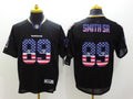 Men's Baltimore Ravens Steve Smith Sr #89 Black Game Jerseys