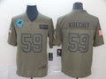 Men's Carolina Panthers Luke Kuechly #59 Brown Game Jerseys