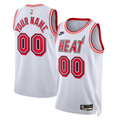 Men's Miami Heat White 2022/23 Custom Swingman Jerseys - Classic Edition