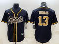 Men's New Orleans Saints Michael Thomas #13 Black Game Jerseys Joint Edition
