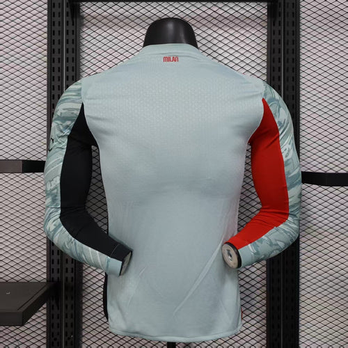 2025-26 AC Milan Long Sleeve Player Version Jersey - Men's