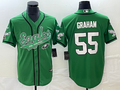 Men's Philadelphia Eagles Brandon Graham #55 Kelly Green Game Jerseys Joint Edition
