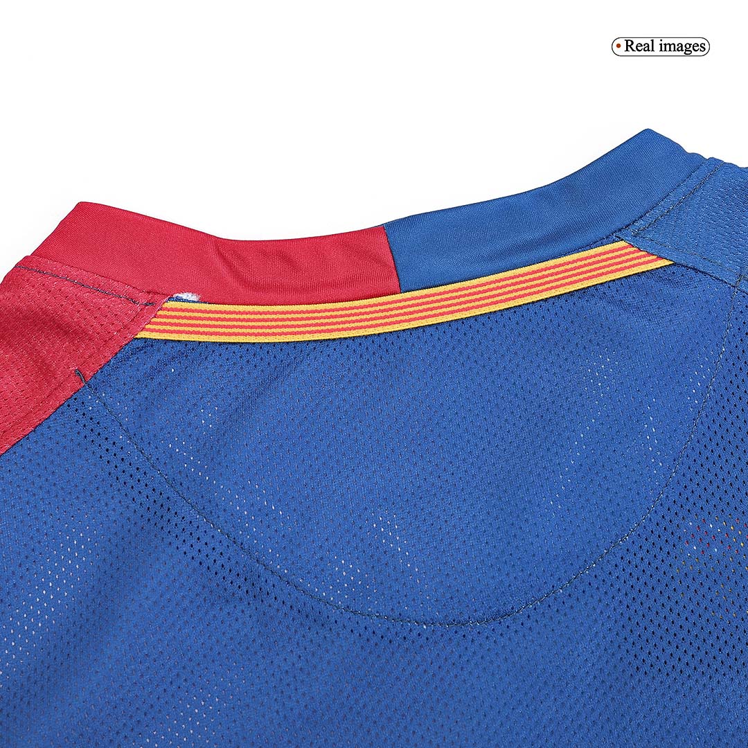 Retro MESSI #10 2008/09 Barcelona Home Long Sleeve Soccer Jersey - UCL Final