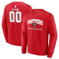 Men's Florida Panthers Red 2025 Stanley Cup Final Custom Fleece Pullover Sweat shirt