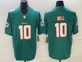 Men's Miami Dolphins Tyreek Hill #10 Aqua Game Jerseys