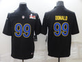 Men's Los Angeles Rams Aaron Donald #99 Black Game Jerseys