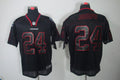 Men's Houston Texans Johnathan Joseph #24 Black Game Jerseys