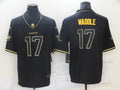 Men's Miami Dolphins Jaylen Waddle #17 Black Game Jerseys