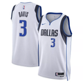 Men's Dallas Mavericks Anthony Davis #3 White Swingman Jerseys - Association Edition