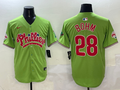 Men's Philadelphia Phillies Alec Bohm #28 Green Player Jerseys