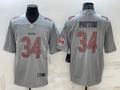 Men's Chicago Bears Walter Payton #34 Gray Atmosphere Fashion Game Jerseys