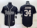 Men's Las Vegas Raiders Bo Jackson #34 Black Player Jerseys Joint Edition