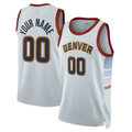 Men's Denver Nuggets White 2022/23 Swingman Custom Jerseys - City Edition