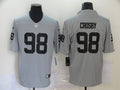 Men's Las Vegas Raiders Maxx Crosby #98 Gray Inverted Legend Jerseys