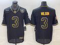 Men's Pittsburgh Steelers Russell Wilson #3 Black Alternate Player Jerseys