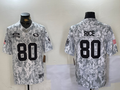 Men's San Francisco 49ers Jerry Rice #80 Arctic Camo 2024 Salute to Service Retired Player Limited Jerseys
