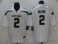 Men's New York Jets Zach Wilson #2 White Game Jerseys