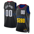 Men's Denver Nuggets Black 2023/24 Custom Swingman Jerseys - City Edition