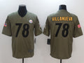 Men's Pittsburgh Steelers Alejandro Villanueva #78 Brown Player Game Jerseys