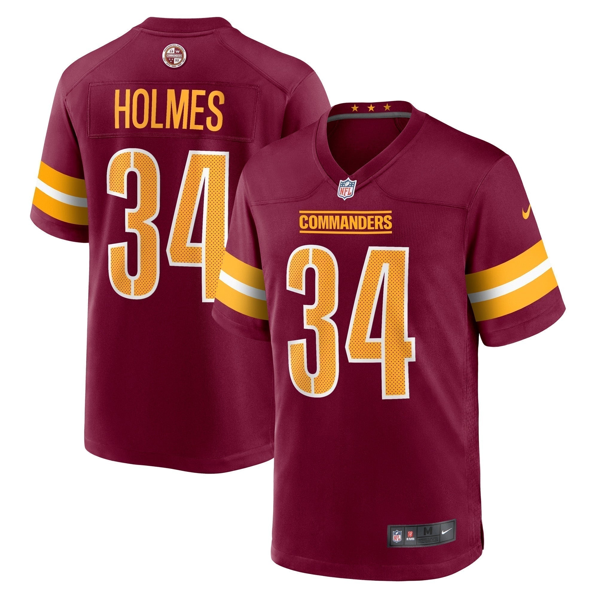 Christian Holmes Washington Commanders Nike   Game Jersey - Burgundy