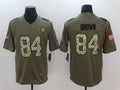Men's Pittsburgh Steelers Antonio Brown #84 Brown Game Jerseys