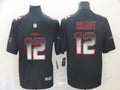 Men's New England Patriots Tom Brady #12 Black Game Player Jerseys