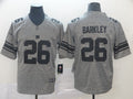 Men's New York Giants Saquon Barkley #26 Gray Game Jerseys