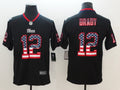 Men's New England Patriots #12 Tom Brady Black Alternate Game Jerseys