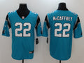 Men's Carolina Panthers Christian McCaffrey #22 Blue Game Jerseys