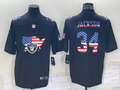 Men's Las Vegas Raiders #34 Bo Jackson Black Team Player Jerseys
