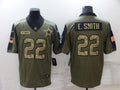 Men's Dallas Cowboys Emmitt Smith #22 Brown Game Jerseys