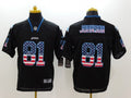 Men's Detroit Lions Calvin Johnson #81 Black Game Player Jerseys