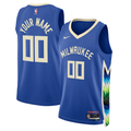 Men's Milwaukee Bucks Royal 2022/23 Swingman Custom Jerseys - City Edition