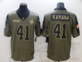 Men's New Orleans Saints Alvin Kamara #41 Brown Game Player Jerseys