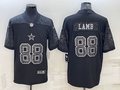 Men's Dallas Cowboys CeeDee Lamb #88 Black RFLCTV Limited Jerseys