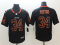 Men's Chicago Bears Walter Payton #34 Black Game Player Jerseys