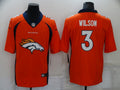 Men's Denver Broncos Russell Wilson #3 Orange Player Jerseys