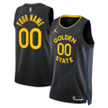 Men's Golden State Warriors Black 2024/25 Custom Swingman Jerseys - Statement Edition