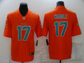 Men's Miami Dolphins Jaylen Waddle #17 Orange Inverted Legend Jerseys