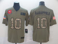 Men's San Francisco 49ers Jimmy Garoppolo #10 Brown Game Player Jerseys