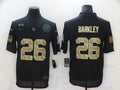 Men's New York Giants #26 Saquon Barkley Black Player Game Jerseys