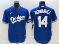 Men's Los Angeles Dodgers Enrique Hernandez #14 Blue Replica Baseball Jerseys