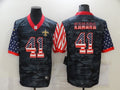 Men's New Orleans Saints Alvin Kamara #41 Gray Camouflage Game Player Jerseys