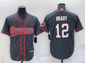 Men's Tampa Bay Buccaneers Tom Brady #12 Gray Game Jerseys Joint Edition