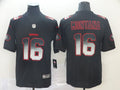 Men's San Francisco 49ers #16 Joe Montana Black Authentic Game Jerseys